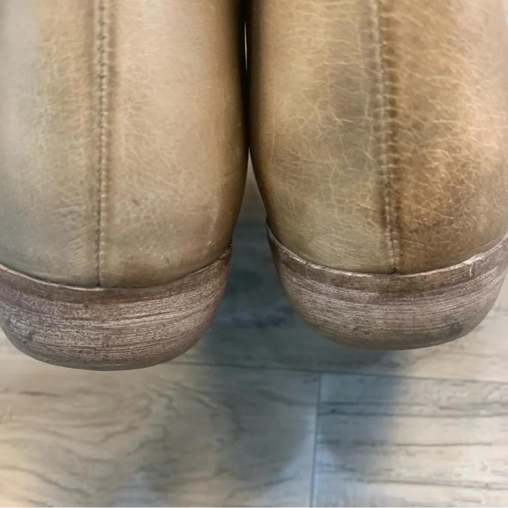 Free People Royale Distressed Leather Pointed Cut Out Flats - Picture 8 of 14